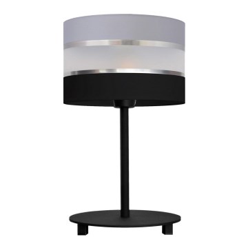 Eπιτραπέζια λάμπα HELEN 1xE27/15W/230V μαύρο/γκρι/ασήμι