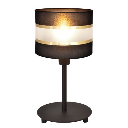 Eπιτραπέζια λάμπα HELEN 1xE27/15W/230V μαύρο/χρυσαφί