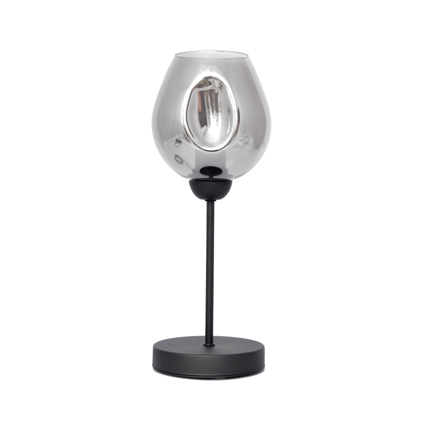 Eπιτραπέζια λάμπα LILI 1xE27/15W/230V μαύρο/γκρι