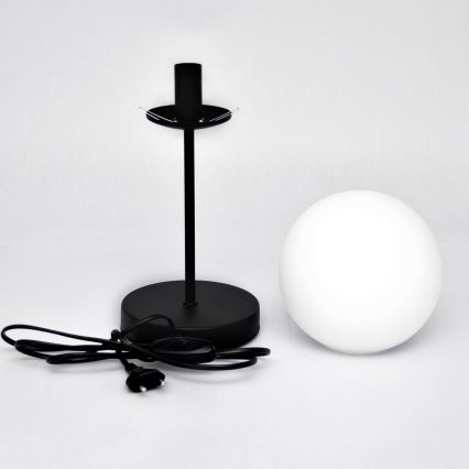 Eπιτραπέζια λάμπα MOON 1xE27/15W/230V μαύρο