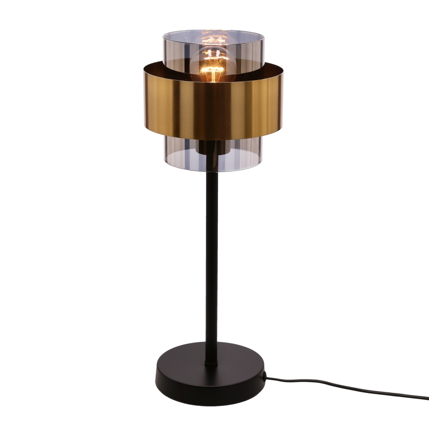 Eπιτραπέζια λάμπα SPIEGA 1xE27/60W/230V χρυσαφί/μαύρο