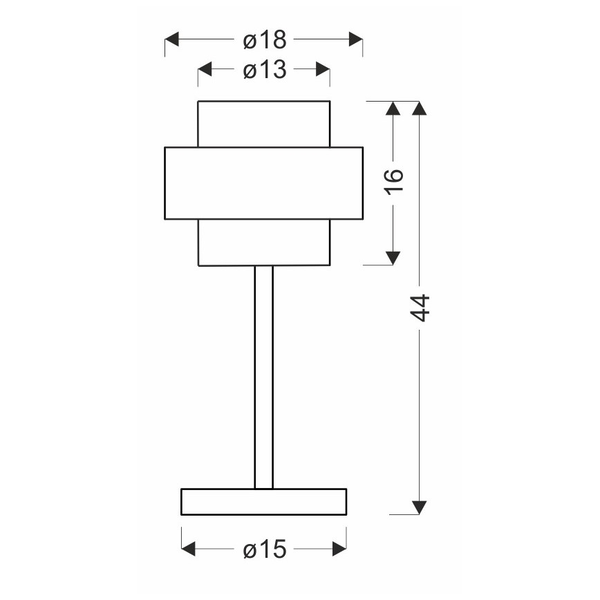 Eπιτραπέζια λάμπα SPIEGA 1xE27/60W/230V χρυσαφί/μαύρο