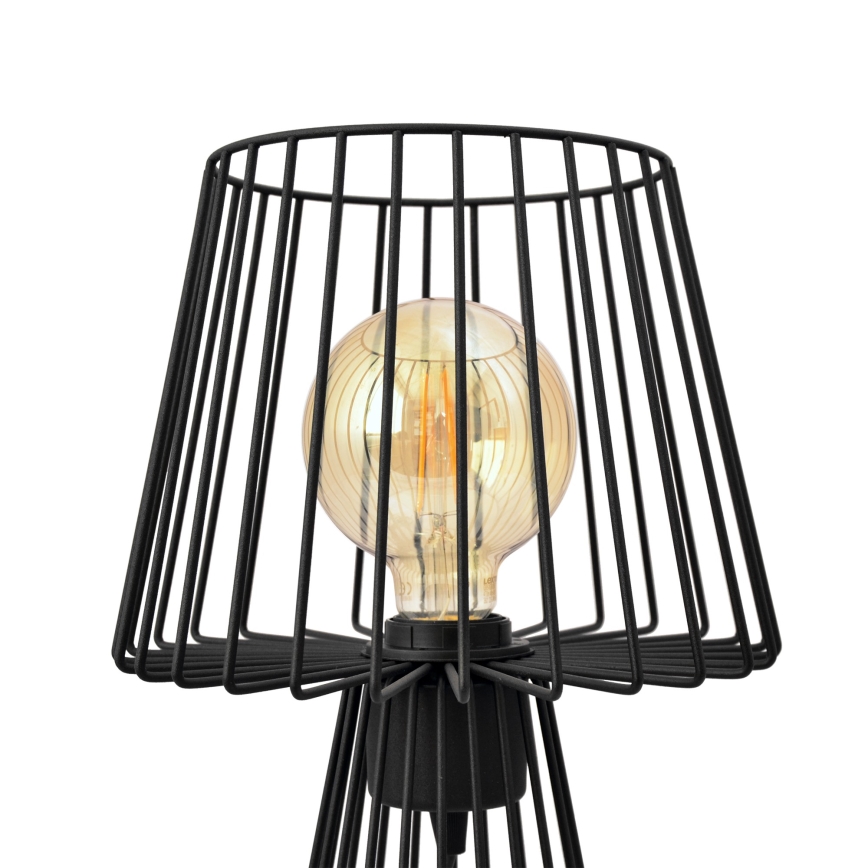 Eπιτραπέζια λάμπα TORRI 1xE27/15W/230V μαύρο