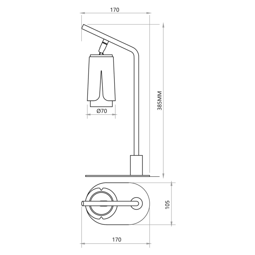 Eπιτραπέζια λάμπα ΛΟΥΛΟΥΔΙΑ 1xGU10/8W/230V λευκό
