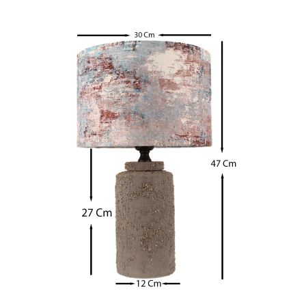 Eπιτραπέζιο φωτιστικό 1xE27/40W/230V καφέ/πολύχρωμο