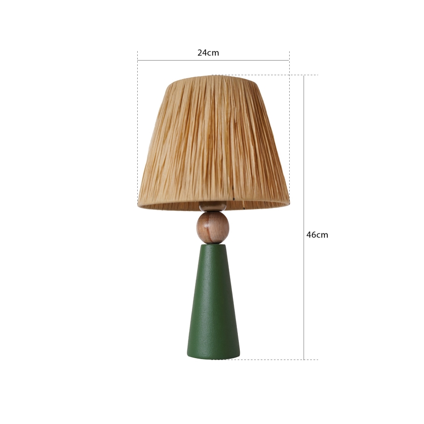 Eπιτραπέζιο φωτιστικό 1xE27/40W/230V καφέ/πράσινο