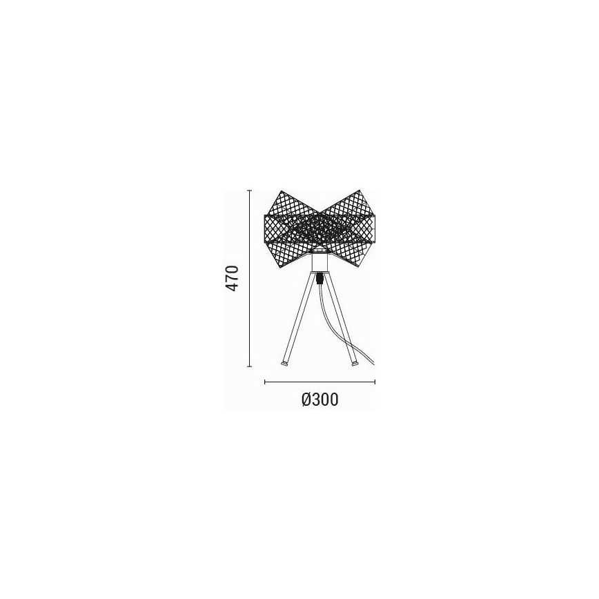 Eπιτραπέζιο φωτιστικό 1xE27/40W/230V μαύρο