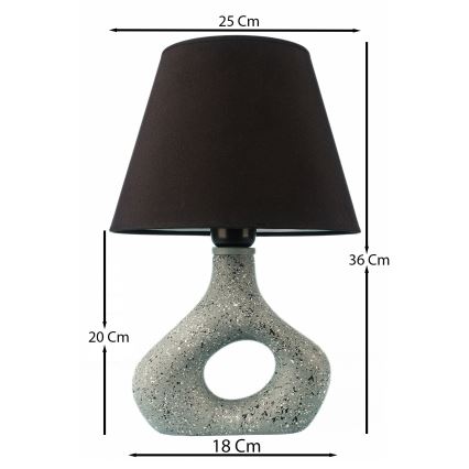 Eπιτραπέζιο φωτιστικό 1xE27/40W/230V μαύρο/πράσινο