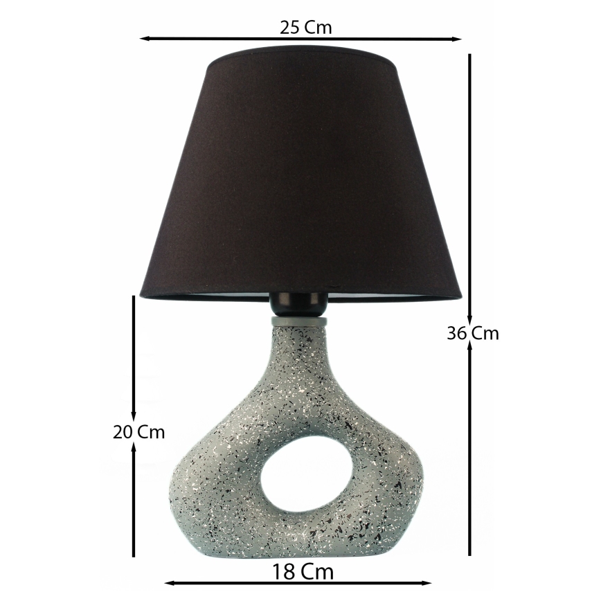 Eπιτραπέζιο φωτιστικό 1xE27/40W/230V μαύρο/πράσινο