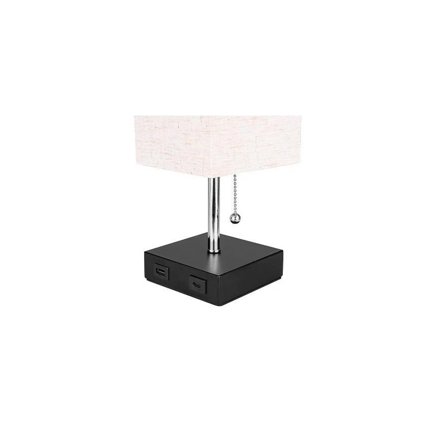 Eπιτραπέζιο φωτιστικό 1xE27/60W/230V with USB charger