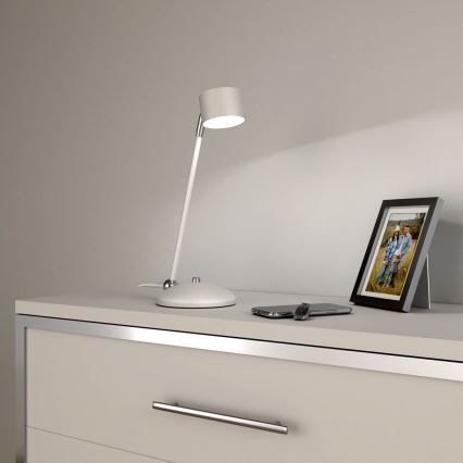 Eπιτραπέζιο φωτιστικό ARENA 1xGX53/11W/230V λευκό/γυαλιστερό χρώμιο