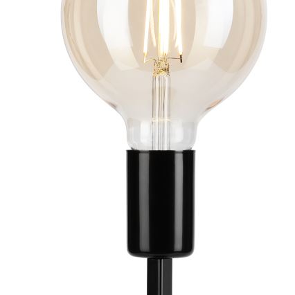Eπιτραπέζιο φωτιστικό ASTRID 1xE27/60W/230V γυαλιστερό μαύρο