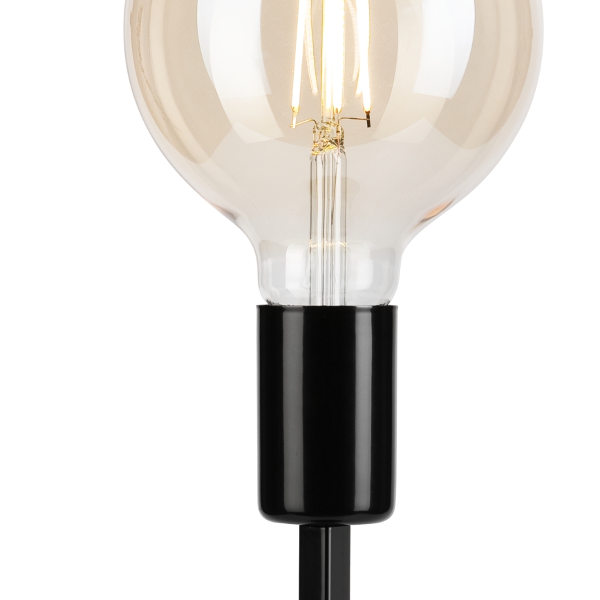 Eπιτραπέζιο φωτιστικό ASTRID 1xE27/60W/230V γυαλιστερό μαύρο