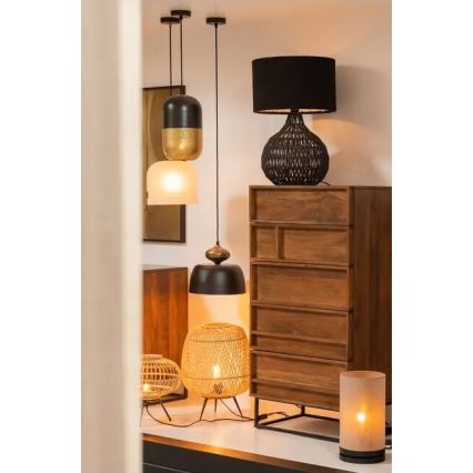 Eπιτραπέζιο φωτιστικό BASICLABEL 1xE27/40W/230V μπαμπού