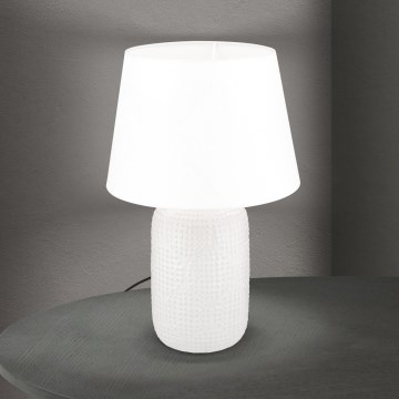 Eπιτραπέζιο φωτιστικό CORAL 1xE27/40W/230V ceramics/λευκό