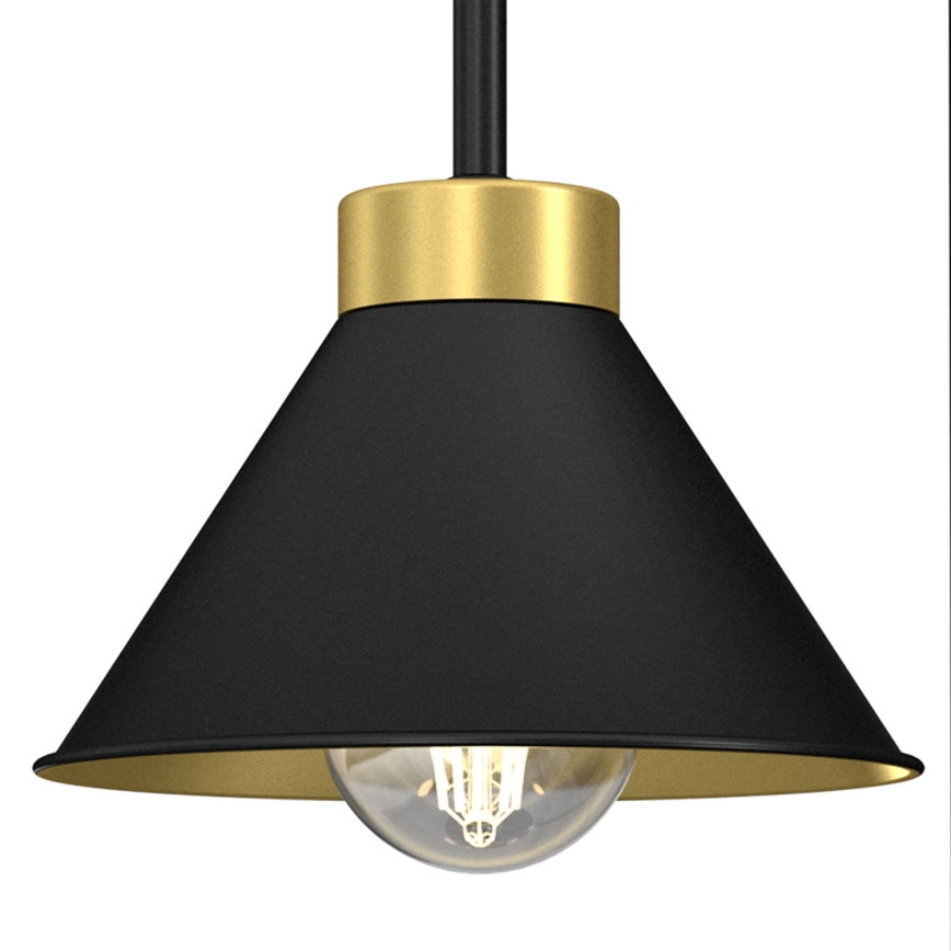 Eπιτραπέζιο φωτιστικό DEMET 1xE27/15W/230V μαύρο/χρυσό