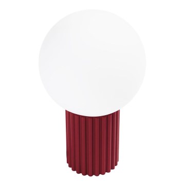 Eπιτραπέζιο φωτιστικό HALO 1xG9/8W/230V διάμετρος 12 cm κόκκινο