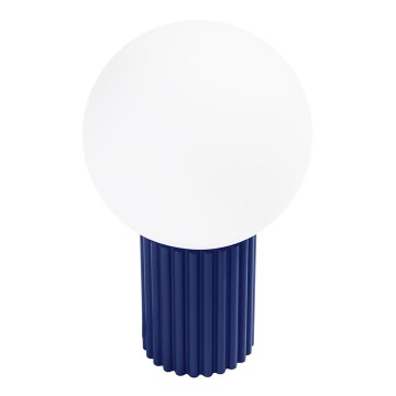 Eπιτραπέζιο φωτιστικό HALO 1xG9/8W/230V διάμετρος 12 cm μπλε