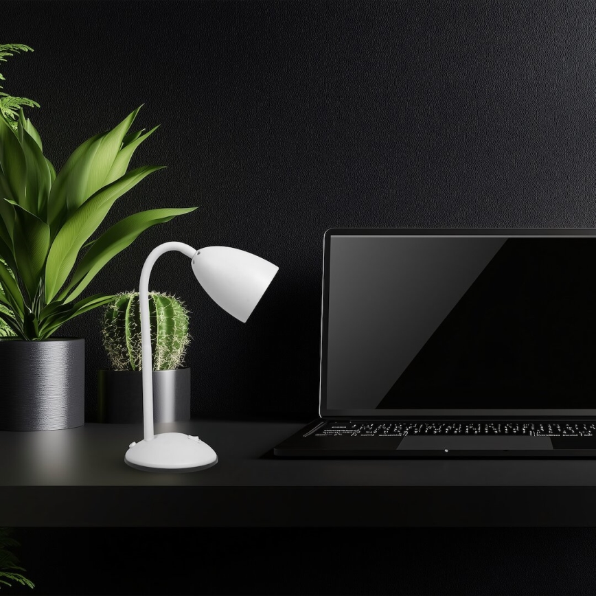 Eπιτραπέζιο φωτιστικό LOGIC 1xE27/60W/230V λευκό