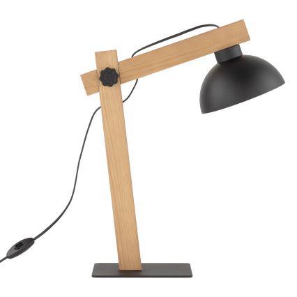 Eπιτραπέζιο φωτιστικό OSLO 1xE27/15W/230V πεύκο/μαύρο
