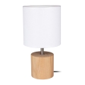 Eπιτραπέζιο φωτιστικό TRONGO ROUND 1xE27/25W/230V δρυς