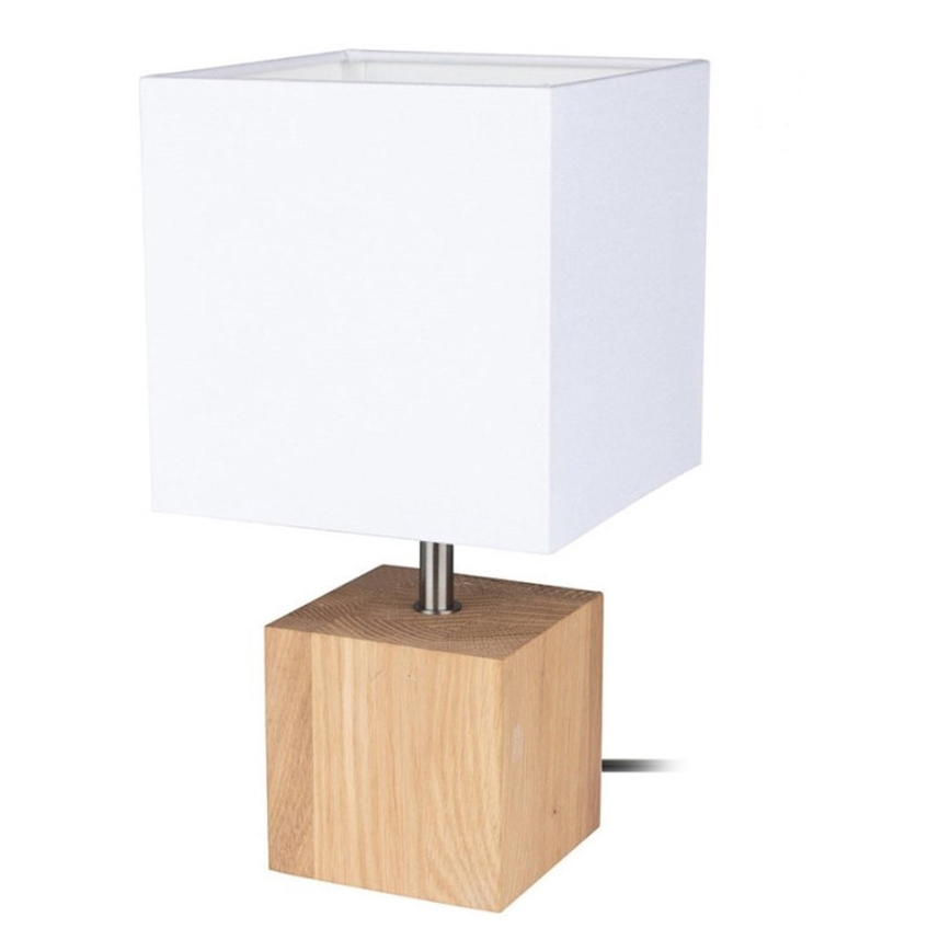 Eπιτραπέζιο φωτιστικό TRONGO SQUARE 1xE27/25W/230V δρυς
