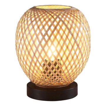 Eπιτραπέζιο φωτιστικό ZANZIBAR 1xE27/20W/230V διάμετρος 18 cm μπαμπού