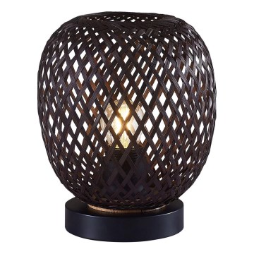 Eπιτραπέζιο φωτιστικό ZANZIBAR 1xE27/20W/230V διάμετρος 18 cm μπαμπού