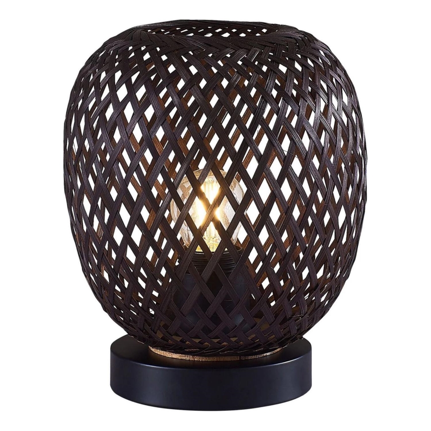 Eπιτραπέζιο φωτιστικό ZANZIBAR 1xE27/20W/230V διάμετρος 18 cm μπαμπού