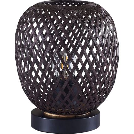 Eπιτραπέζιο φωτιστικό ZANZIBAR 1xE27/20W/230V διάμετρος 18 cm μπαμπού