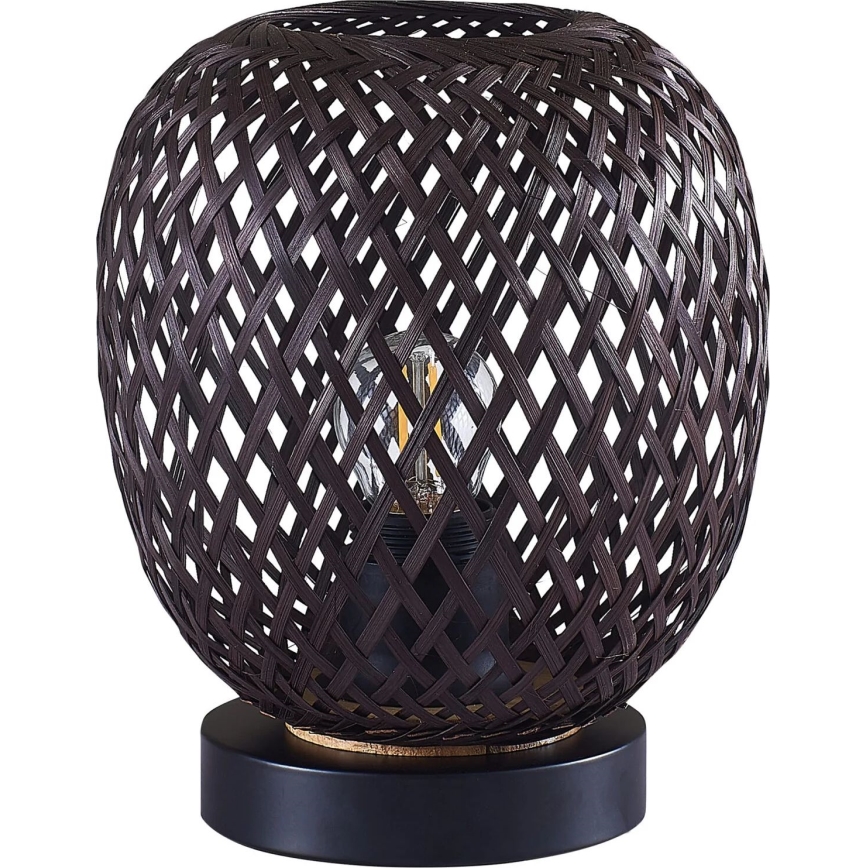 Eπιτραπέζιο φωτιστικό ZANZIBAR 1xE27/20W/230V διάμετρος 18 cm μπαμπού