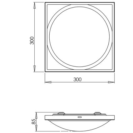 Fabas 2867/61/138 - Φως οροφής OSAKA 2xE27/42W/230V