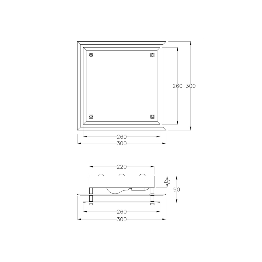Fabas 2957/61/102 - Φως οροφής MAGGIE 1xE27/60W/230V