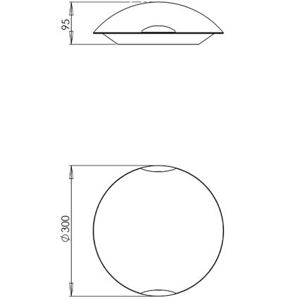 Fabas 3061/61/102 - Φως οροφής KENT 1xE27/60W/230V