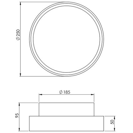 Fabas 3229/61/102 - Φως εργασίας HATTON 1xE27/42W/230V IP65