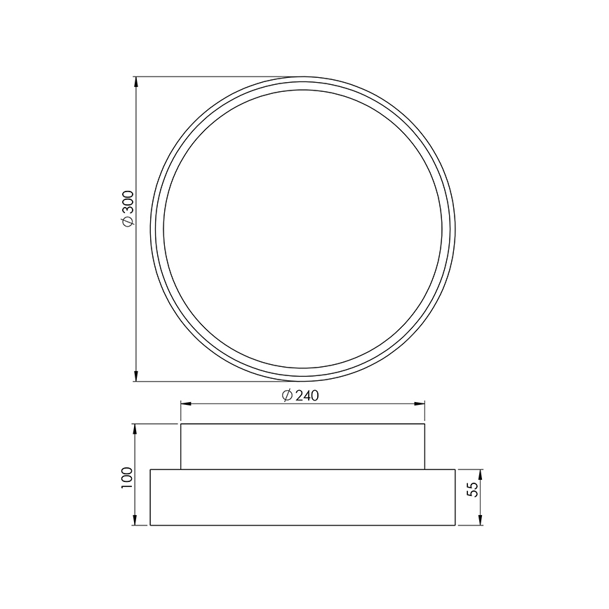 Fabas 3229/65/102 - Φως εργασίας HATTON 2xE27/30W/230V IP65