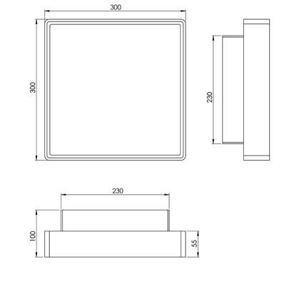 Fabas 3233-65-102 - Φως εργασίας OBAN 2xE27/30W/230V IP65