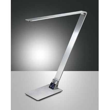 Fabas 3265/30/212 - Επιτραπέζια λάμπα dimming LED WASP LED/12W/230V 3000/4000/5000K ματ χρώμιο