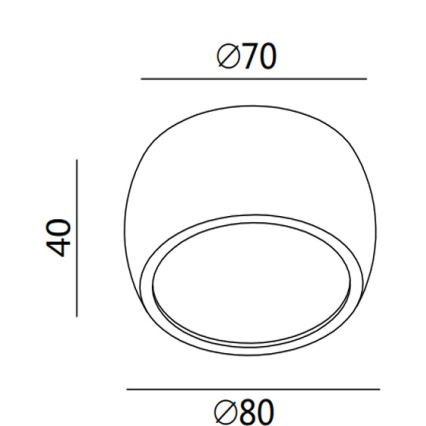 Fabas 3428/71/102 - Φως σποτ LED VASTO 1xLED/7W/230V