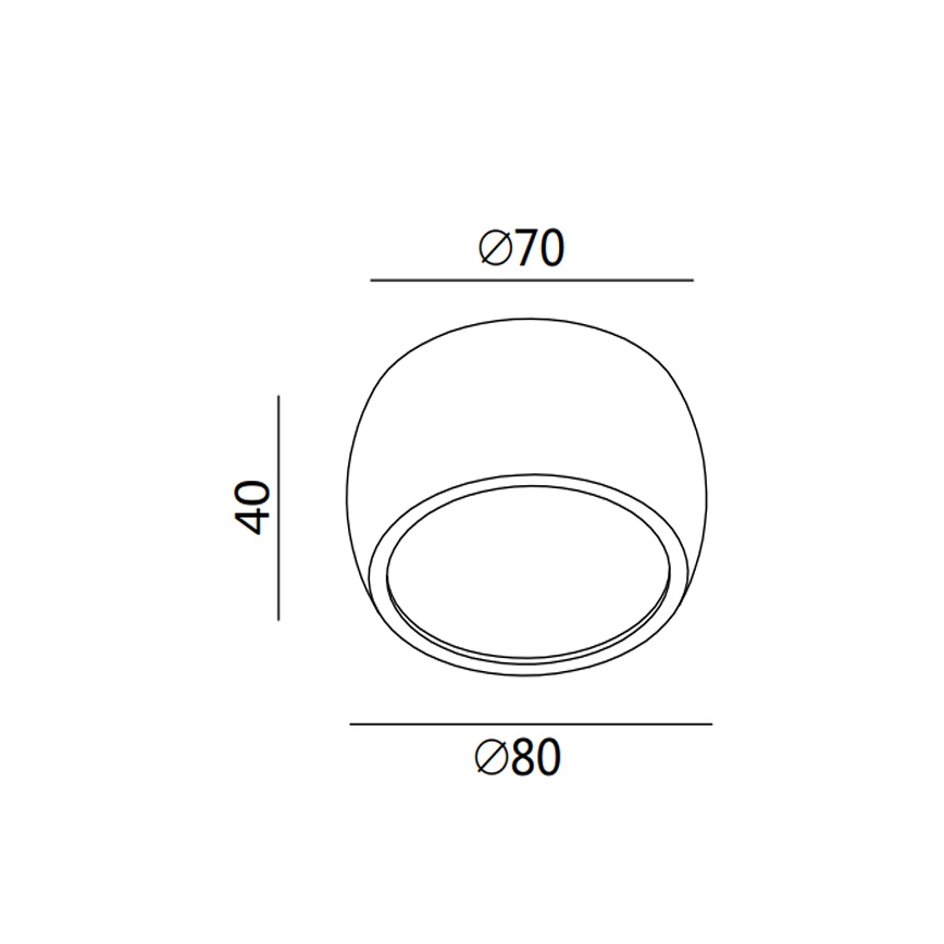 Fabas 3428/71/102 - Φως σποτ LED VASTO 1xLED/7W/230V