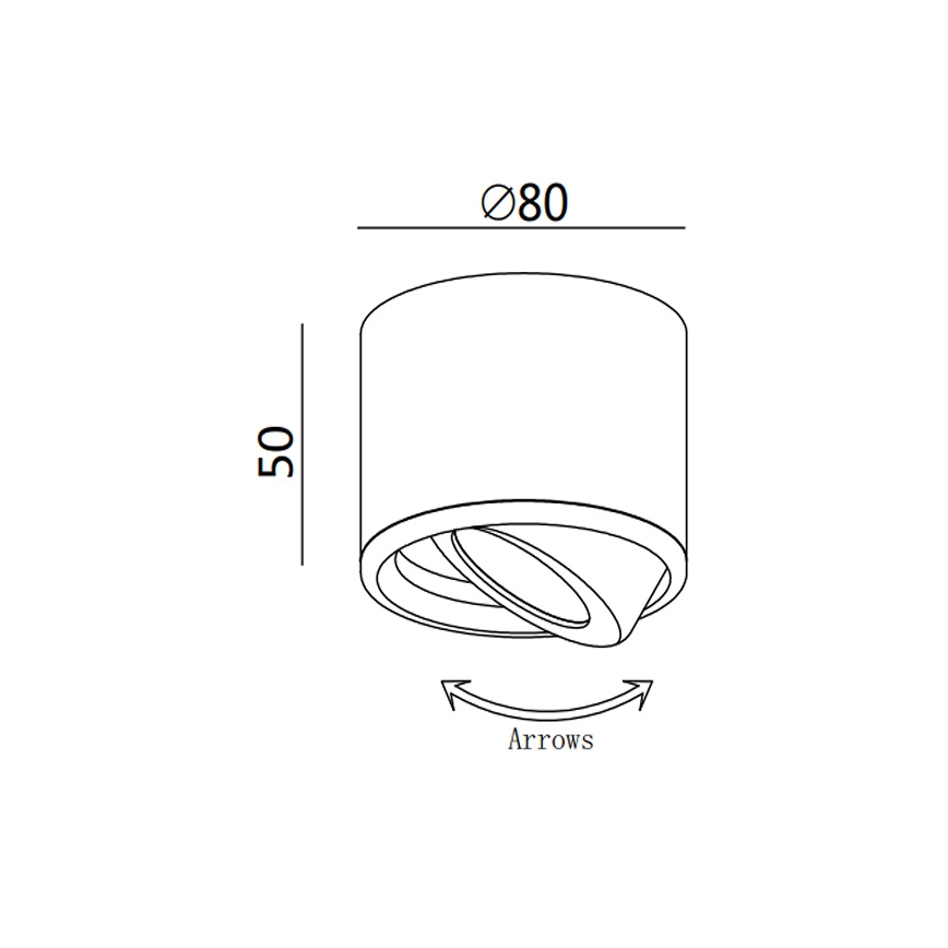 Fabas 3430/71/102 - Φως σποτ LED ANZIO 1xLED/6W/230V