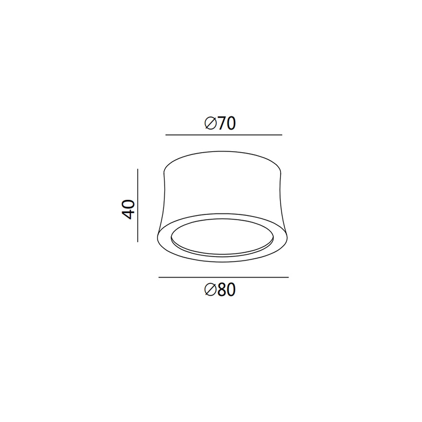 Fabas 3440/71/102 - Φως σποτ LED PONZA 1xLED/7W/230V