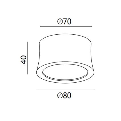 Fabas 3440/71/102 - Σημειακό φωτιστικό LED PONZA LED/7W/230V