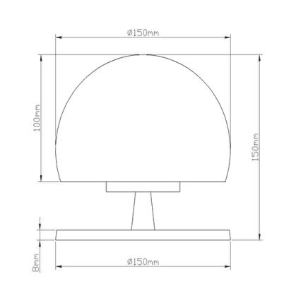 Fabas 3570-30-138 - Επιτραπέζια λάμπα dimming LED MORGANA 1XG9/3W/230V