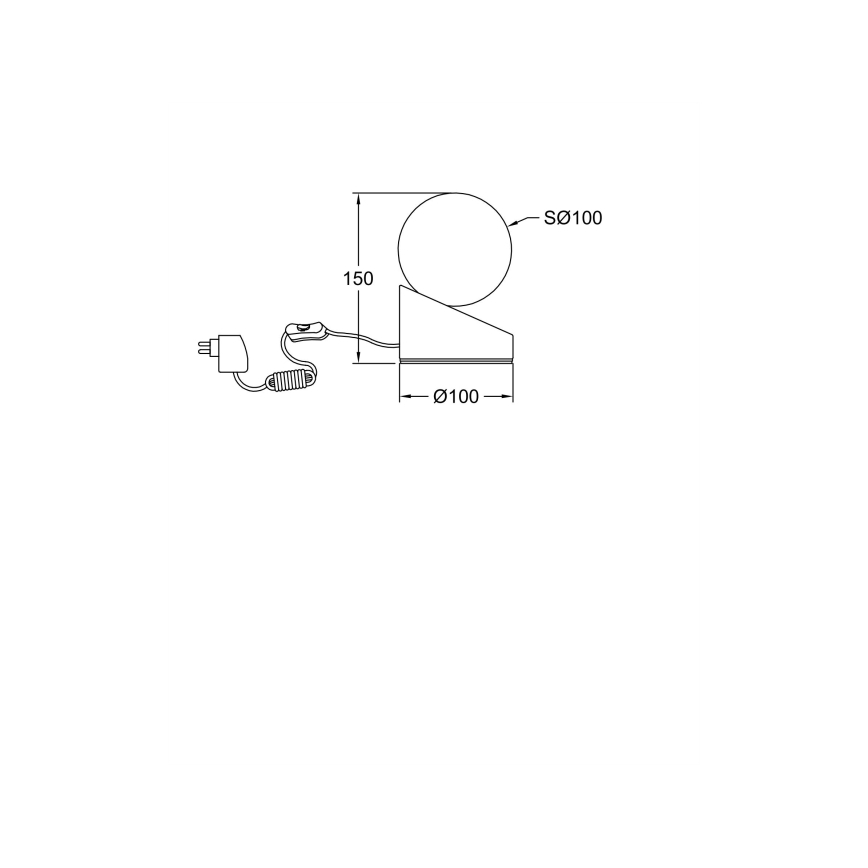 Fabas Luce 3360-30-102 - LED Επιτραπέζιο φωτιστικό ντιμαριζόμενο αφής GRAVITY LED/5W/230V λευκό