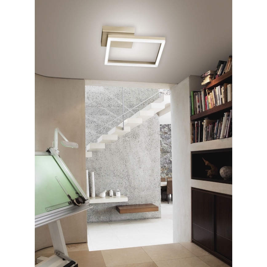 Fabas Luce 3394-21-225 - LED Dimmable φωτιστικό οροφής BARD LED/22W/230V 3000K χρυσαφί