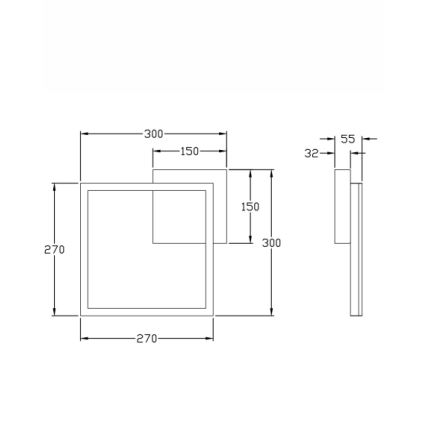 Fabas Luce 3394-21-282 - LED Dimmable φωτιστικό οροφής BARD LED/22W/230V 3000K ανθρακί