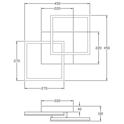 Fabas Luce 3394-22-102 - LED Dimmable φωτιστικό οροφής BARD LED/39W/230V 3000K λευκό