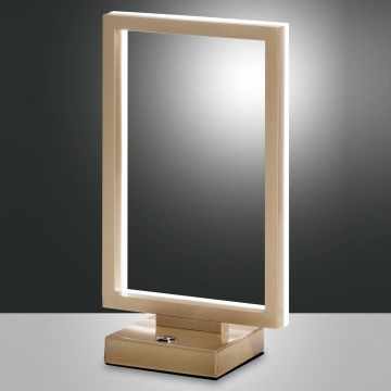 Fabas Luce 3394-30-225 - Επιτραπέζια λάμπα dimming LED BARD LED/15W/230V χρυσαφί