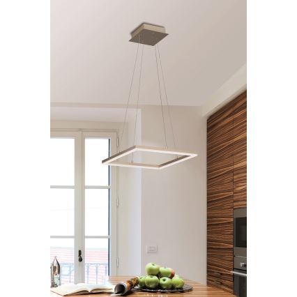 Fabas Luce 3394-40-225 - Led Dimmable κρεμαστό φωτιστικό οροφής BARD LED/39W/230V χρυσαφί